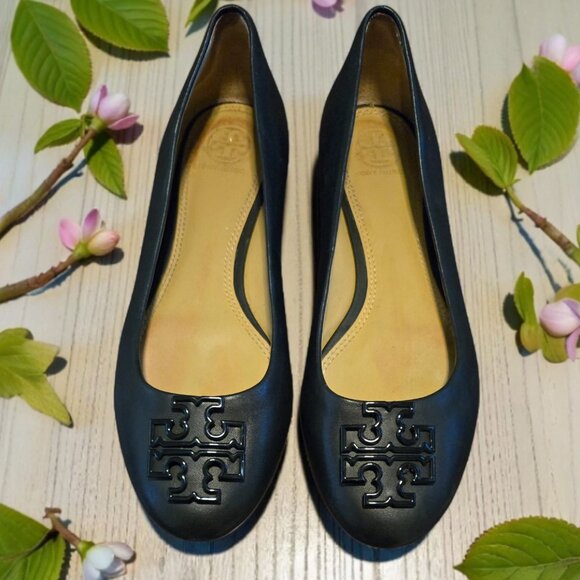 🖤 Tory Burch Royal Powder Ballet Flats - Classic Black (Size 6.5) 👑 - Picture 1 of 7